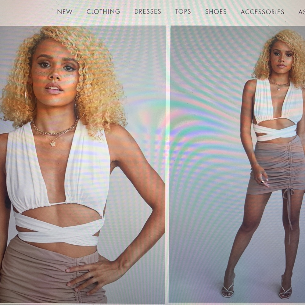 Rochelle White Princess Polly Tie top